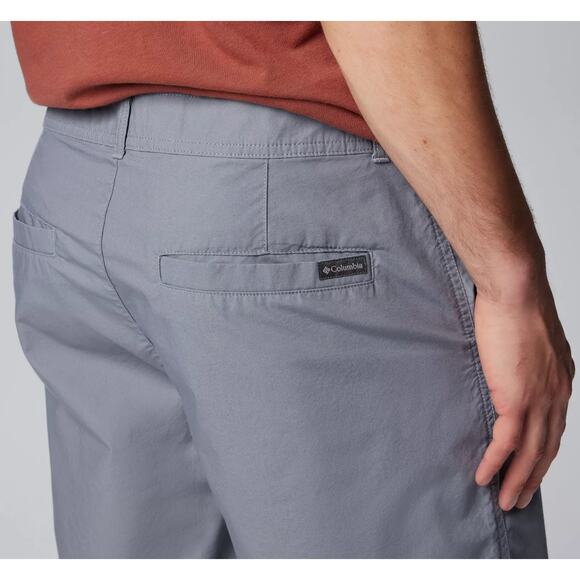 Columbia Mens Washed Out Shorts 10" Inseam Grey Flat Front Lined Size 34 R NWT - Picture 5 of 14